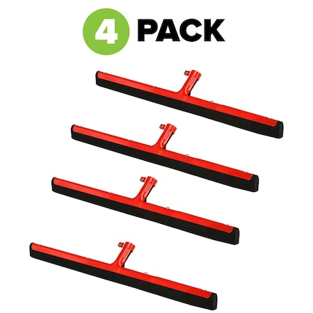 Alpine Industries Standard Floor Squeegee, 22" Dual Moss , Red, PK4 ALP440-22-OR-4pk